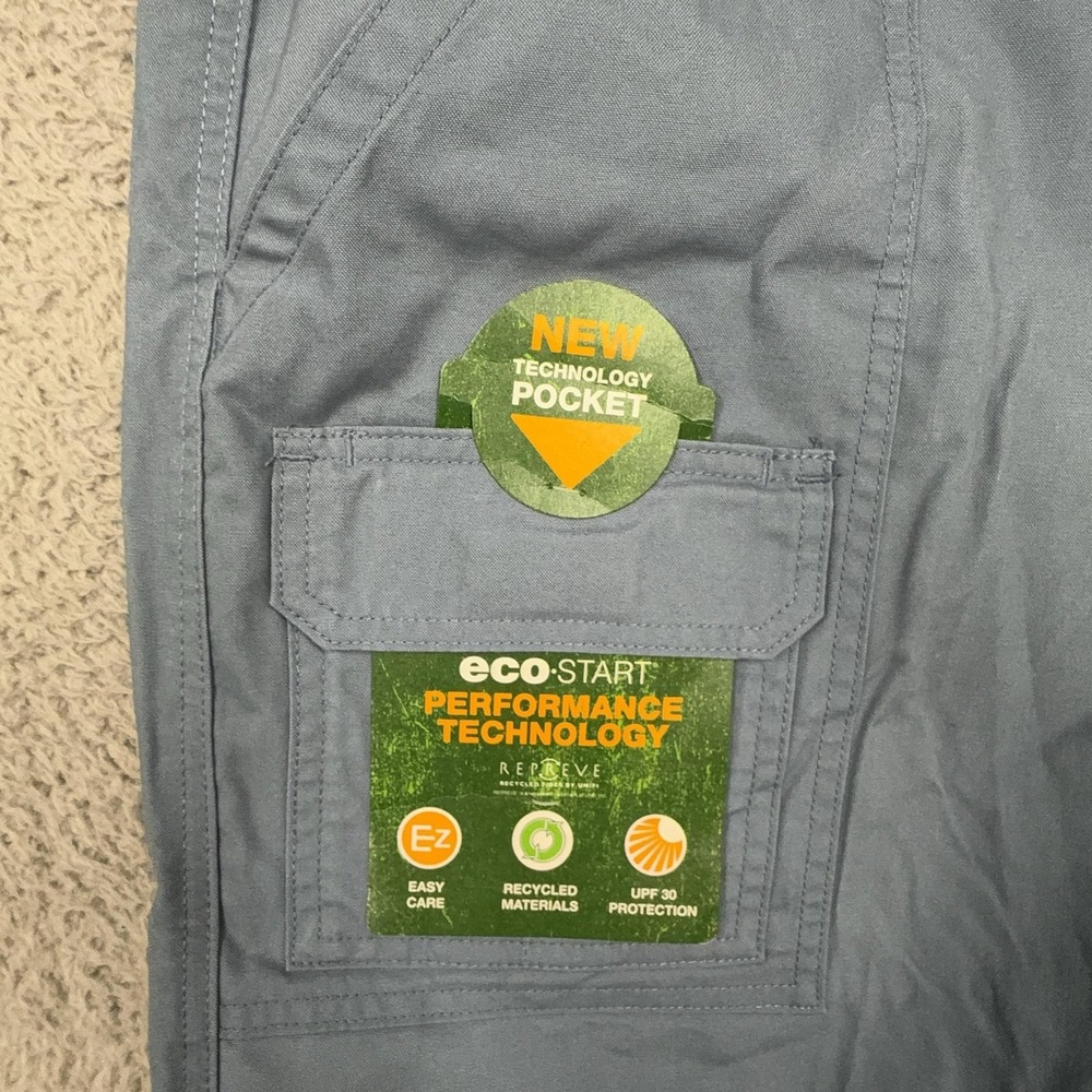 Savane Shorts Mens 44 Blue Mirage Hiking Cargo Tech Pocket UPF 30 Protection - Picture 2 of 13